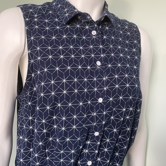 Levi’s Asterisk star print navy & white romper MD - Picture 2 of 5